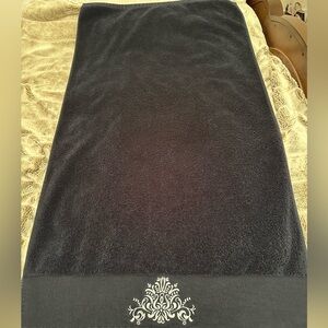 Elegant Black Bath Towel